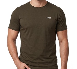 เสื้อยืดคอกลมแขนสั้นผ้าฝ้ายสำหรับผู้ชาย แบบเรียบ สามารถสกรีนโลโก้ได้ สไตล์ลำลองแนวสตรีทแวร์ - Product Image 6