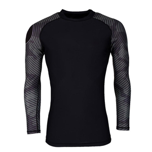 OEM Custom Breathable Eco-Friendly Anti-Bacterial Quick Dry Rash Guard For <b>Men</b> Spandex Surf Diving <b>Compression</b> <b>Shirts</b> BJJ - Product Image 2