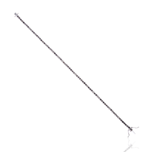 Bracelet tennis minimaliste en argent sterling 925 avec diamant noir naturel rond de 2,87 carats, bijoux fins pour femmes - Product Image 6