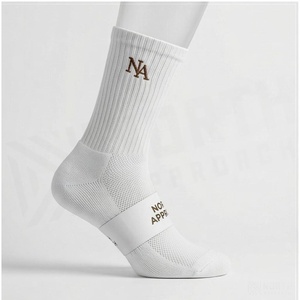 Chaussettes North Approach pour adultes, blanches, à lettres imprimées, respirantes, tricotées, pour l'été, usage décontracté - Product Image 3
