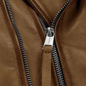 แจ็คเก็ตหนังแคนวาสคุณภาพสูง สไตล์ตะวันตกสำหรับฤดูหนาว ออกแบบสีได้ตามต้องการ ระบายอากาศได้ดี ทันสมัย บริการ OEM ขายส่ง - Product Image 4