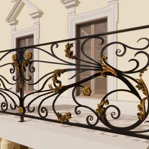 Rampe de balcon moderne en acier inoxydable et fer forgé haute résistance, résistante à la rouille, idéale pour les projets résidentiels et commerciaux - Product Image 5