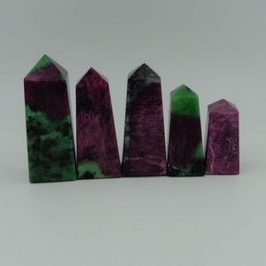 Obelisco de Cristal de Zoisita Rubí de Primera Calidad Chakralume, Torre de Cristal Hecha a Mano, Feng Shui, Piedra Natural Curativa, Decoración para Meditación Reiki - Product Image 3