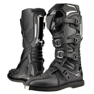Botas de Motociclismo Profesionales de Cuero, Impermeables, Transpirables, Estilo Deportivo, para Carreras en Carretera, Personalizadas, Resistentes al Viento - Product Image 6
