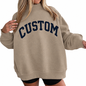 Sweat-shirt oversize à col montant pour femme en tissu polaire de haute qualité, respirant, écologique et anti-rétrécissement, idéal pour un usage décontracté en hiver - Product Image 1