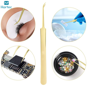 Thickened Stainless Steel Grafted Tweezers, Pointed Tip Plucking Eyebrows, And Eyelashes Extension High-Precision Tweezers Set - Product Image 2