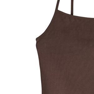 Débardeur côtelé personnalisé pour femme, col rond, respirant, couleur unie, court, décontracté, sans couture, pour le yoga - Product Image 5