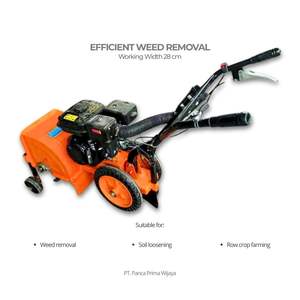 Cultivateur manuel de haute qualité DW28 |   Machine à cultiver le sol à double roue, outil agricole de 28 cm - Product Image 3