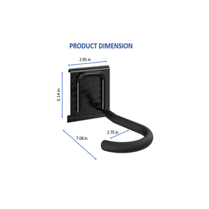 Wall Mounted Steel Bike Hook Rail System <b>Storage</b> <b>Rack</b> <b>For</b> <b>Garage</b> Heavy Duty Bicycle Organizer With Space Saving Design GAR010 - Product Image 1