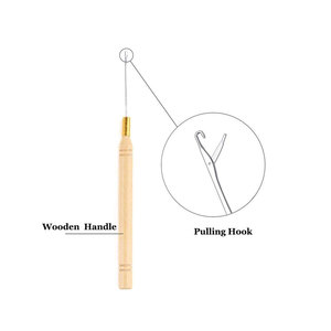 500 Pièces Kits d'Outils Professionnels pour Extensions de Cheveux, Pinces de Pose Marron, Crochets de Traction, Anneaux Micro en Silicone, Dispositif à Perles - Product Image 3