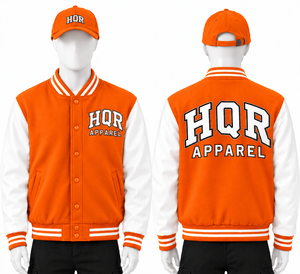 Chaquetas Varsity Personalizadas de Alta Calidad para Hombre, 100% Mezcla de Lana, Parches con Letras, Cierre a Presión, Hombros Caídos, Transpirables, de Secado Rápido, Estilo Urbano - Product Image 1