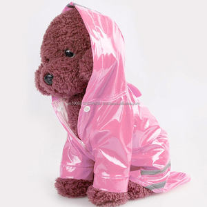 Impermeable con Capucha para Perros, Diseño Floral, Poliéster, Ropa de Lluvia para Perros, Verano - Product Image 3