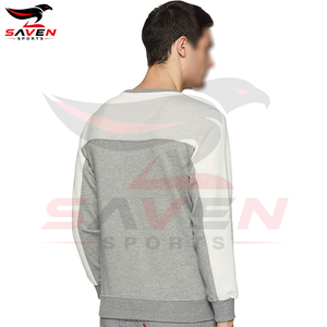 Sweat-shirt d'hiver épais en molleton pour homme, personnalisable avec logo, en coton brossé chaud, col rond, pull-over pour homme - Product Image 3