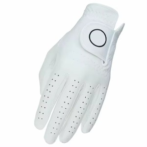 White Breathable Golf <b>Glove</b> Unisex Hook And Loop Closure - Product Image 5