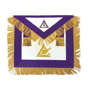 Tablier de Maître Maçon Maçonnique Bleu Royal avec Ruban de Loge, Cérémoniel, en Cuir, Logo Brodé, Écologique, Haute Qualité - Product Image 3