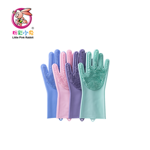 Reusable dishwashing kitchen waterproof <b>silicone</b> cleaning <b>gloves</b> - Product Image 1