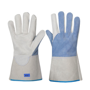 Gants de soudage TIG en cuir de mouton et croûte de cuir de vache, haute performance, résistants à l'abrasion, pour pompiers et soudeurs - Product Image 5