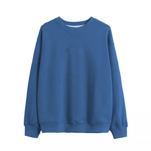 Sweat-shirt à col rond, coupe ample, tricoté, pull décontracté pour l'automne, imprimé lettres sur le devant, unisexe - Product Image 4