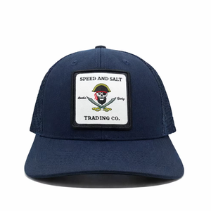 OEM personalizado bordado Logotipo de alta calidad de los hombres gorra de camionero tela HipHop estilo personalizado tejido parche de moda - Product Image 1