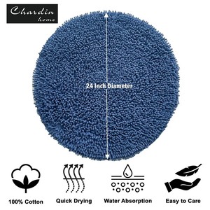 Alfombra Reversible de Microfibra, Alfombra Suave y Cómoda para Pies, de Doble Cara, Absorbente, para Baño - Product Image 6