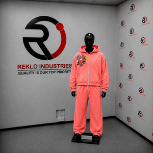 Conjunto Deportivo Coral Graphic para Hombre, Sudadera con Capucha y Cremallera Completa, Pantalones Deportivos de Pierna Ancha, Estilo Urbano, Chaqueta con Capucha y Parche Bordado, Pantalones a Juego - Product Image 3
