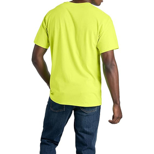 Men's Orange T-<b>Shirt</b> Short Sleeve O-Neck Regular Fit 100% Cotton Jersey Blank Casual Wear - Product Image 4