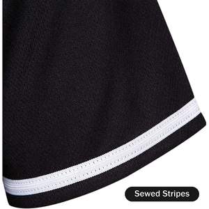 Maillot de baseball personnalisé Pullonsy pour hommes, entièrement boutonné, en maille brodée, noir, tailles S-8XL, respirant, pour softball, avec nom et numéros d'équipe - Product Image 6