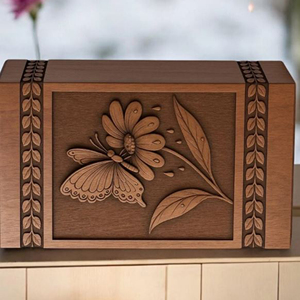 Wooden Cremation Urn with Sliding Lid Design Wholesale Eco Wooden Urns for Export urn by AYAANS - Product Image 4