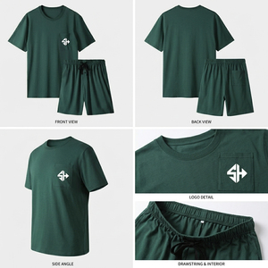 Novedad 2026: Conjunto de Shorts de Algodón 100% de Alta Calidad para Hombre, Estilo Casual Urbano, Ideal para Verano y Actividades al Aire Libre - Product Image 3