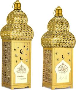 Lámpara LED Islámica Marroquí, Lámpara de Mesa Vintage de Metal para Ramadán y Eid, Luz Decorativa de Vela, Decoración para el Hogar, Regalo Festivo - Product Image 6