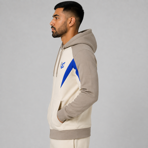 Heavyweight 400 Gsm Fleece Men's <b>Zipper</b> <b>Hoodie</b> 100% Cotton Solid <b>Black</b> Regular Fit Winter Custom Logo Breathable Hooded Collar - Product Image 2