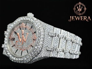 Montre de luxe en acier inoxydable de haute qualité Mossinate avec cadran en verre analogique, mouvement mécanique, style hip-hop, design moderne - Product Image 1