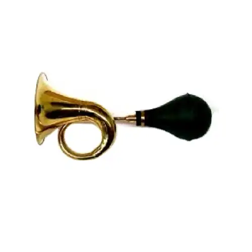 high quality vintage Handicraft brass taxi horn in wholesale price made in India shinny brass polish horn with rubber Bulb