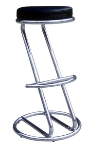 Stainless Steel Frame <b>bar</b> <b>Stool</b> Black PU <b>Leather</b> Seating Modern <b>bar</b> Chair Premium comfort Durable Metal Frame Contemporary - Product Image 3