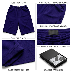 OEM ODM Service Premium Quality Newest OEM Custom Design Hot Style Heavyweight Comfortable Knit French Terry Cotton Men <b>Shorts</b> - Product Image 6