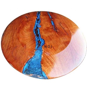 Assiette de service en bois émaillée de qualité durable pour la restauration, la décoration et l'équipement de service à bas prix - Product Image 4