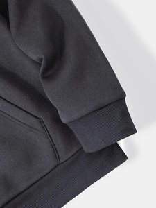 Sweat à capuche décontracté pour homme - Coupe ample, 100% coton, doublure unie, imprimé numérique, logo frontal, ODM - Product Image 4