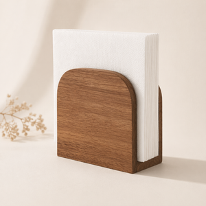 Moderno y Elegante Porta Servilletas de Madera Maciza, Caja de Almacenamiento de Papel para Cocina, Ecológico, Duradero, Hecho a Mano, Organizador Multiusos para el Hogar - Product Image 1