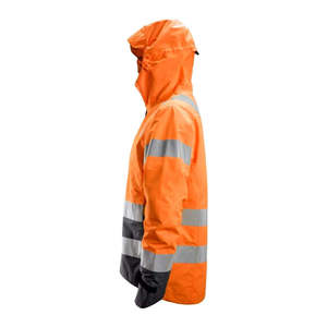 เสื้อแจ็คเก็ตทำงานกันหนาวคุณภาพสูง โพลีเอสเตอร์สะท้อนแสงแบบ Hi-Vis พร้อมฮู้ดซ่อนในตัว บุซับใน กันน้ำ - Product Image 2