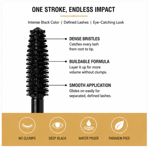 Máscara de Pestañas Earth Lash Marrón, Definición Natural, Resistente a las Manchas, Enriquecida con Caolín, Fibra de Seda, Volumen y Rizado Herbal - Product Image 3
