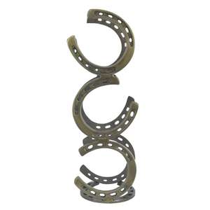 Support à bouteilles en laiton antique antidérapant, style cheval, dernier modèle, présentoir décoratif de comptoir, prix usine - Product Image 2