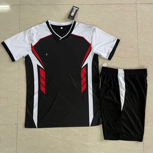 <b>Hot</b> Sale Adult Football Jerseys Soccer Shorts Half Sleeve Uniform Training Breathable Quick Dry Anti-UV Customized Team Name - Product Image 4