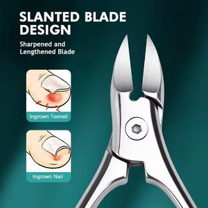 MORJE Surgical Stainless Steel <b>Nail</b> Clipper 12.5 MM Flat Jaw Straight Blade Sharp Tip For Finger Adult Simple Style <b>Nail</b> <b>Tool</b> - Product Image 2