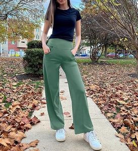 Wholesale <b>Women</b> Workout Outfit Fitness <b>Flared</b> <b>Leggings</b> Moisture Wicking High-Waisted Four-Way Stretch Eco-Friendly Extra Leg - Product Image 2