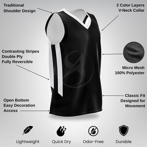 Camiseta Deportiva de Baloncesto para Hombre en Color Negro Liso, Uniformes de Baloncesto Personalizados de la Mejor Calidad, Último Diseño, Camiseta Personalizada en Blanco - Product Image 5