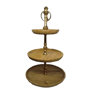 Support de service pour gâteaux aux fruits tendance 2026, support à gâteau artisanal de designer, décoration de table, support de service pour gâteaux d'anniversaire et pâtisseries - Product Image 2