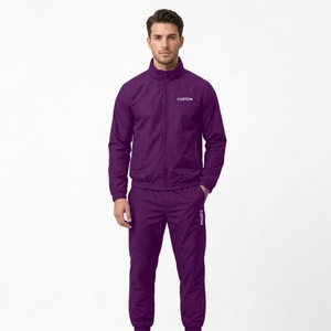 Men Windbreaker Set Custom Embroidery Lightweight Tracksuit Jacket and Pants Private Label Apparel Manufacturer - Product Image 4