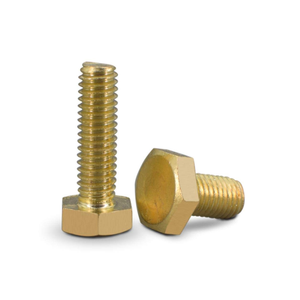 ชุดสลักเกลียวหัวหกเหลี่ยมทองเหลืองพร้อมน็อตและแหวนรองขนาดเมตริก - Product Image 2