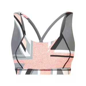 Ensemble de yoga pour femmes à taille haute personnalisé, imprimé géométrique, soutien-gorge de sport et leggings, ensemble 2 pièces, vêtements de sport, vêtements de fitness - Product Image 2