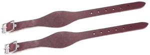 Direct usine : Paire de rênes à étrier marron en cuir Latigo pour selle western, accessoires d'équitation - Product Image 2